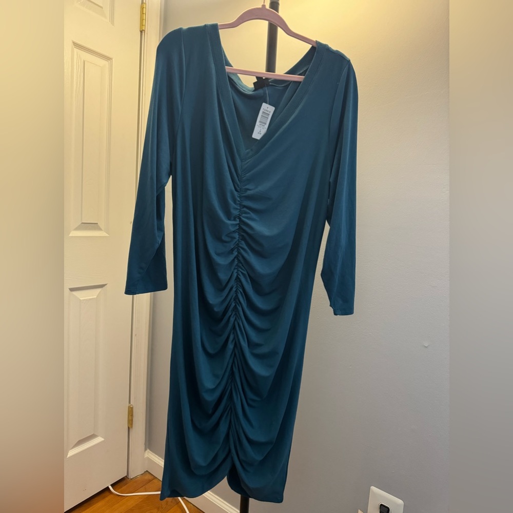 Blue Teal Dress plus size Torrid 3X